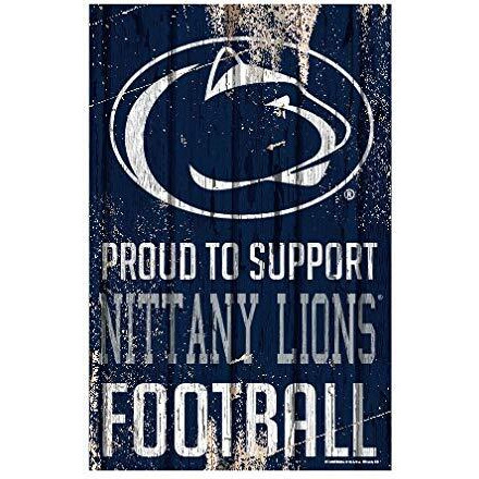Penn State Nittany Lions Sign 11x17 Wood Proud to Support Design - Special Order