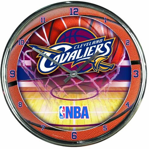 Cleveland Cavaliers Round Chrome Wall Clock