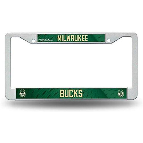 Milwaukee Bucks License Plate Frame Plastic - Special Order