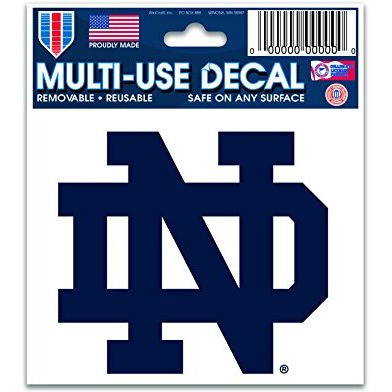 Notre Dame Fighting Irish Decal 3x4 Multi Use