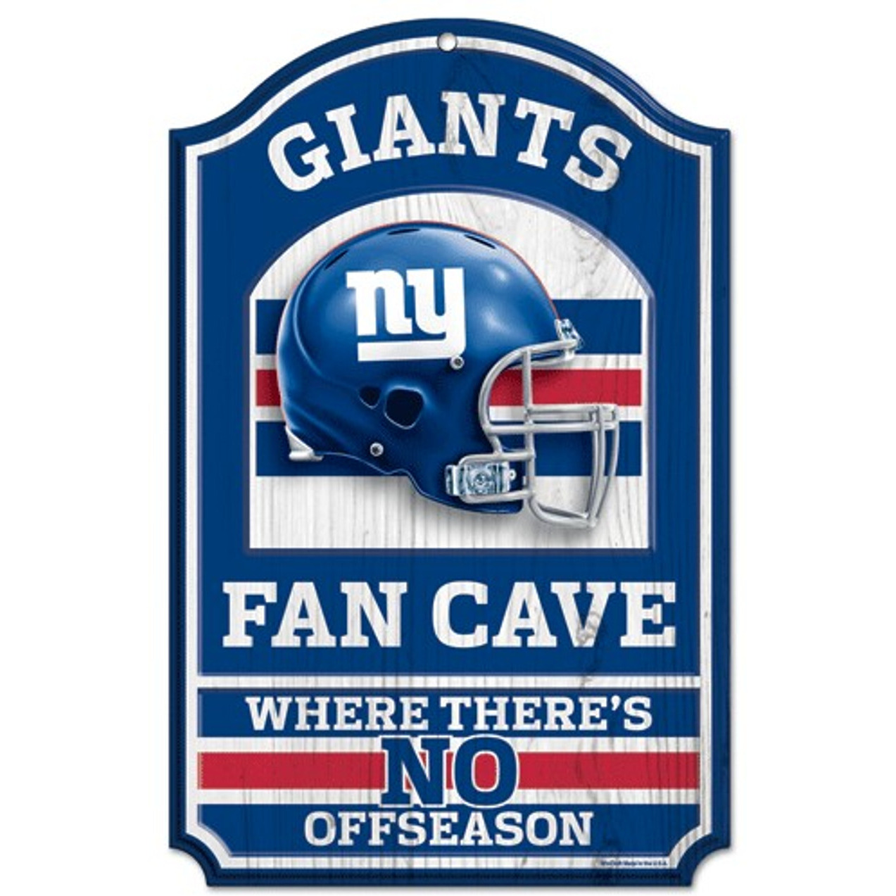 New York Giants Wood Sign - 11&quotx17" Fan Cave Design