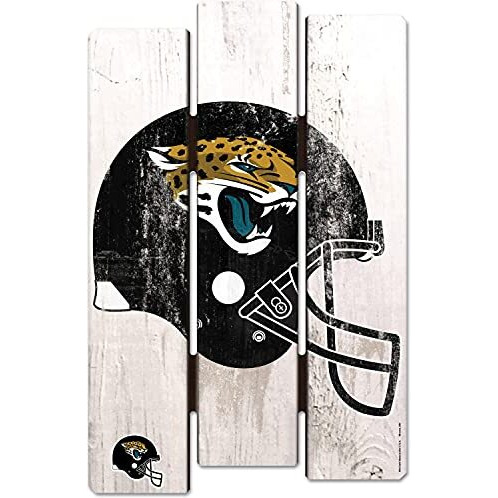 Jacksonville Jaguars Sign 11x17 Wood Fence Style