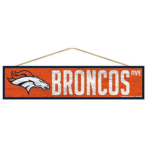 Denver Broncos Sign 4x17 Wood Avenue Design