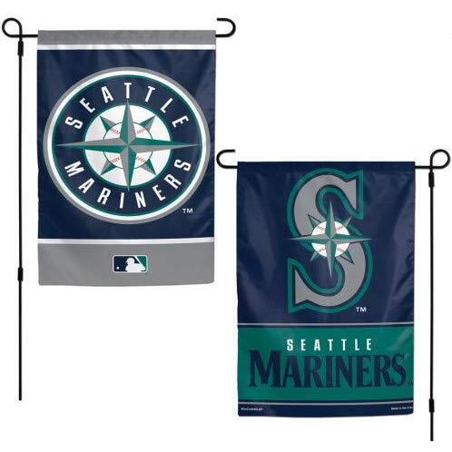 Seattle Mariners Flag 12x18 Garden Style 2 Sided - Special Order