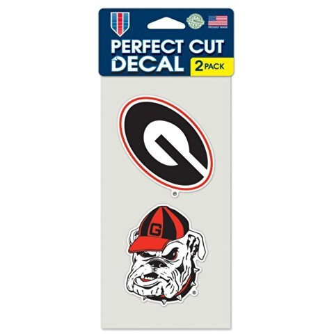 Georgia Bulldogs Set of 2 Die Cut Decals
