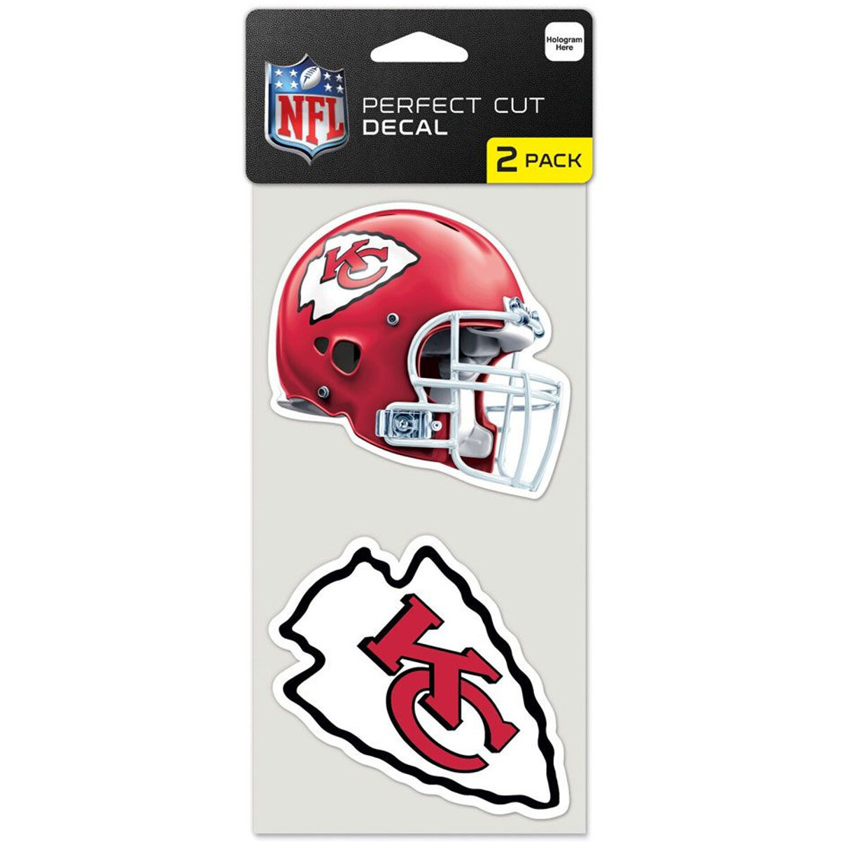 Kansas City Chiefs Set of 2 Die Cut Decals