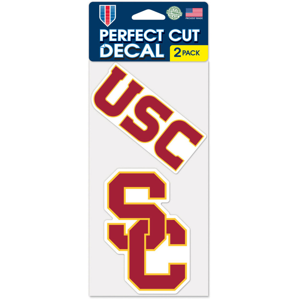 USC Trojans Decal Die Cut Set of 2