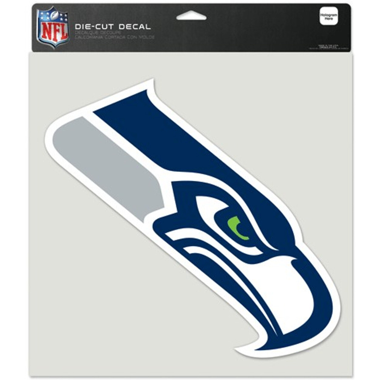 Seattle Seahawks Decal 8x8 Die Cut Color