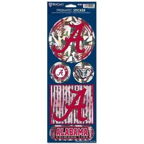 Alabama Crimson Tide Stickers Prismatic