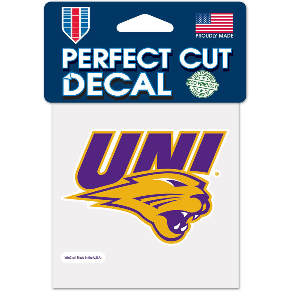 Northern Iowa Panthers Decal 4x4 Perfect Cut Color