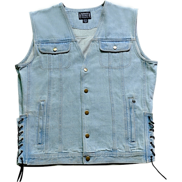 Denim Motorcycle Vest