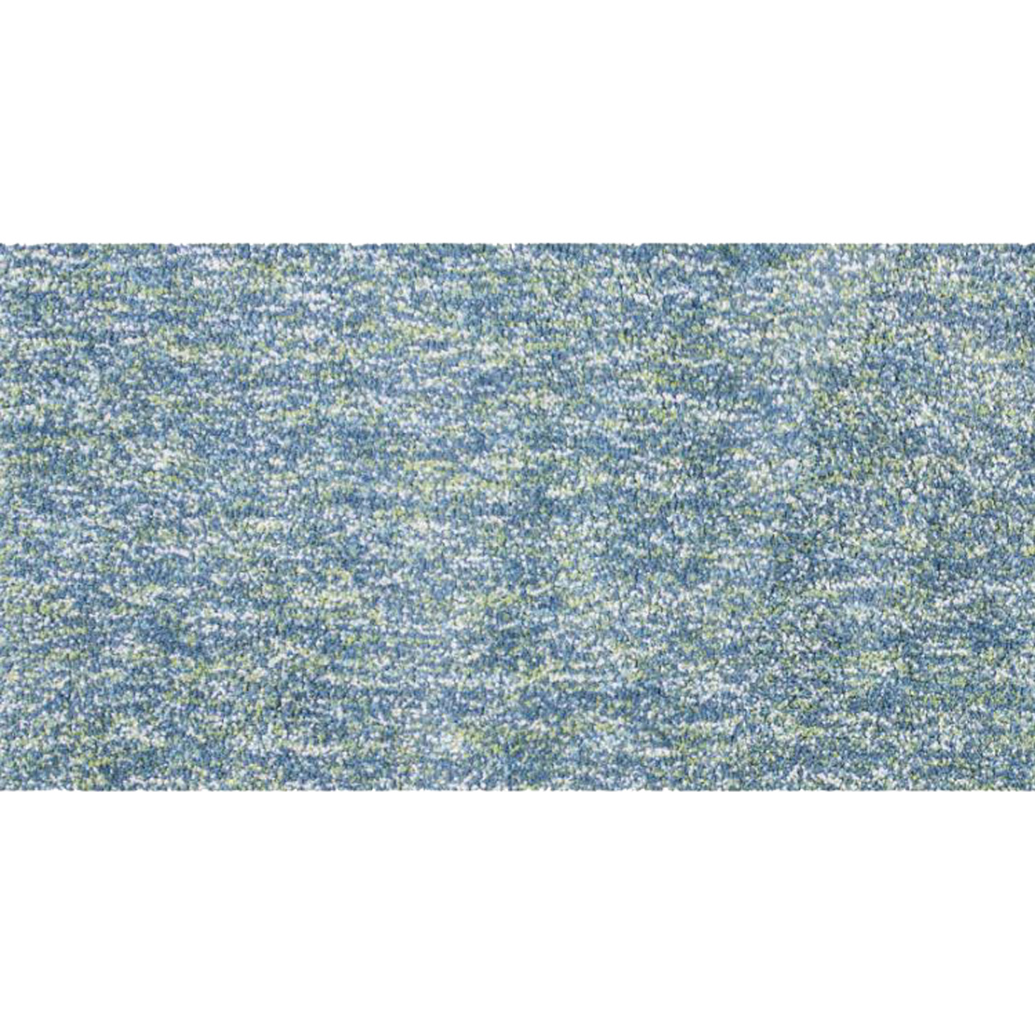 8' Seafoam Heather Indoor Shag Runner Rug