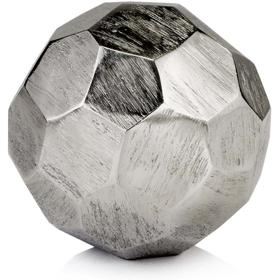 4" Rough Hewn Silver Sphere