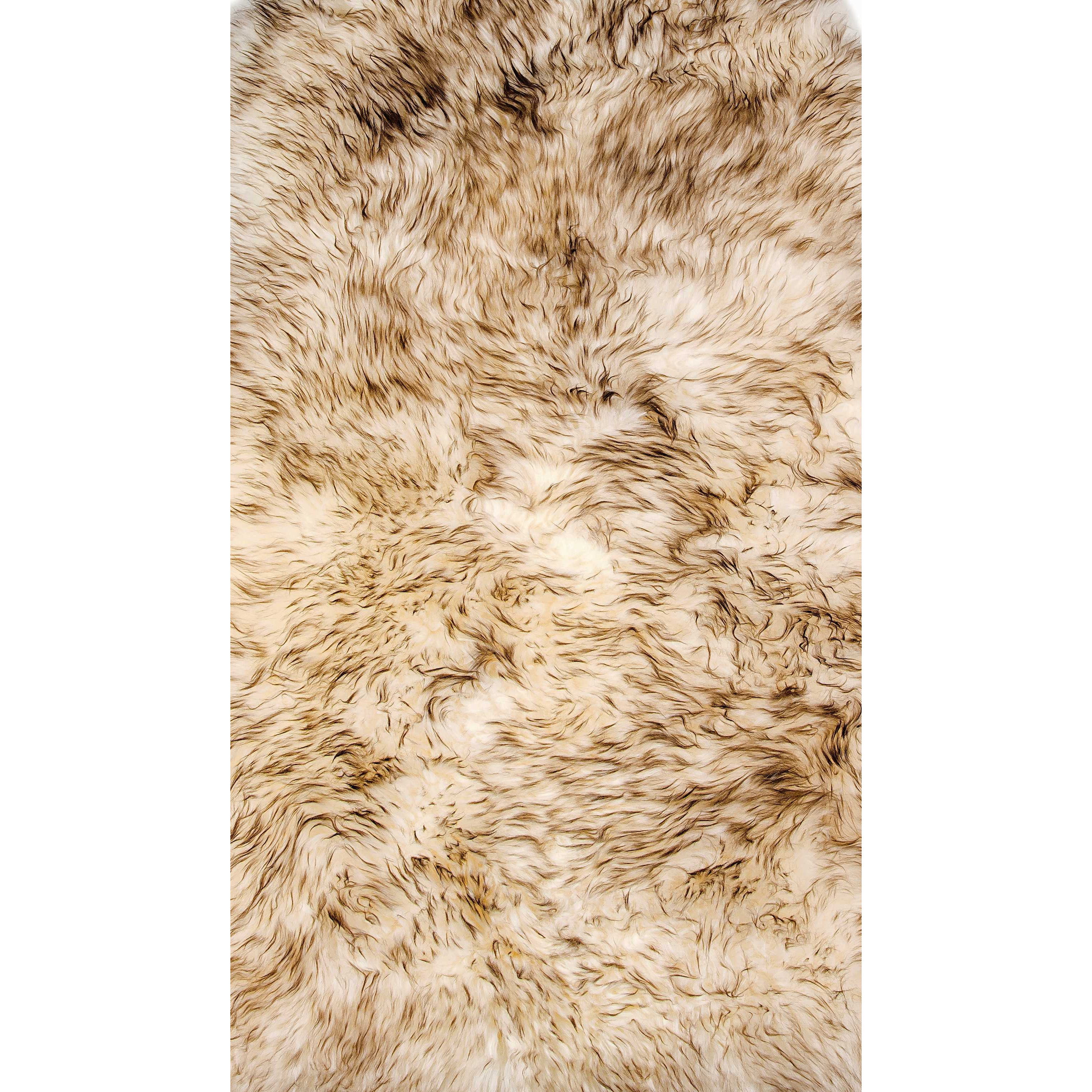 2' X 3' Dark Cream New Zealand Natural Sheepskin Rug