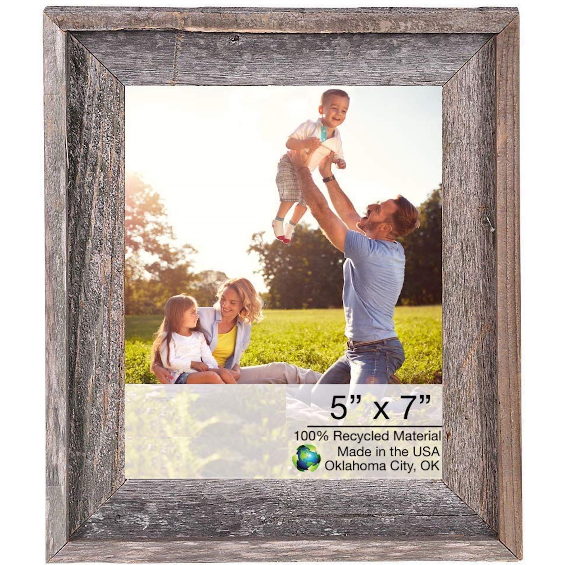 5" X 7" Natural Weathered Gray Picture Frame