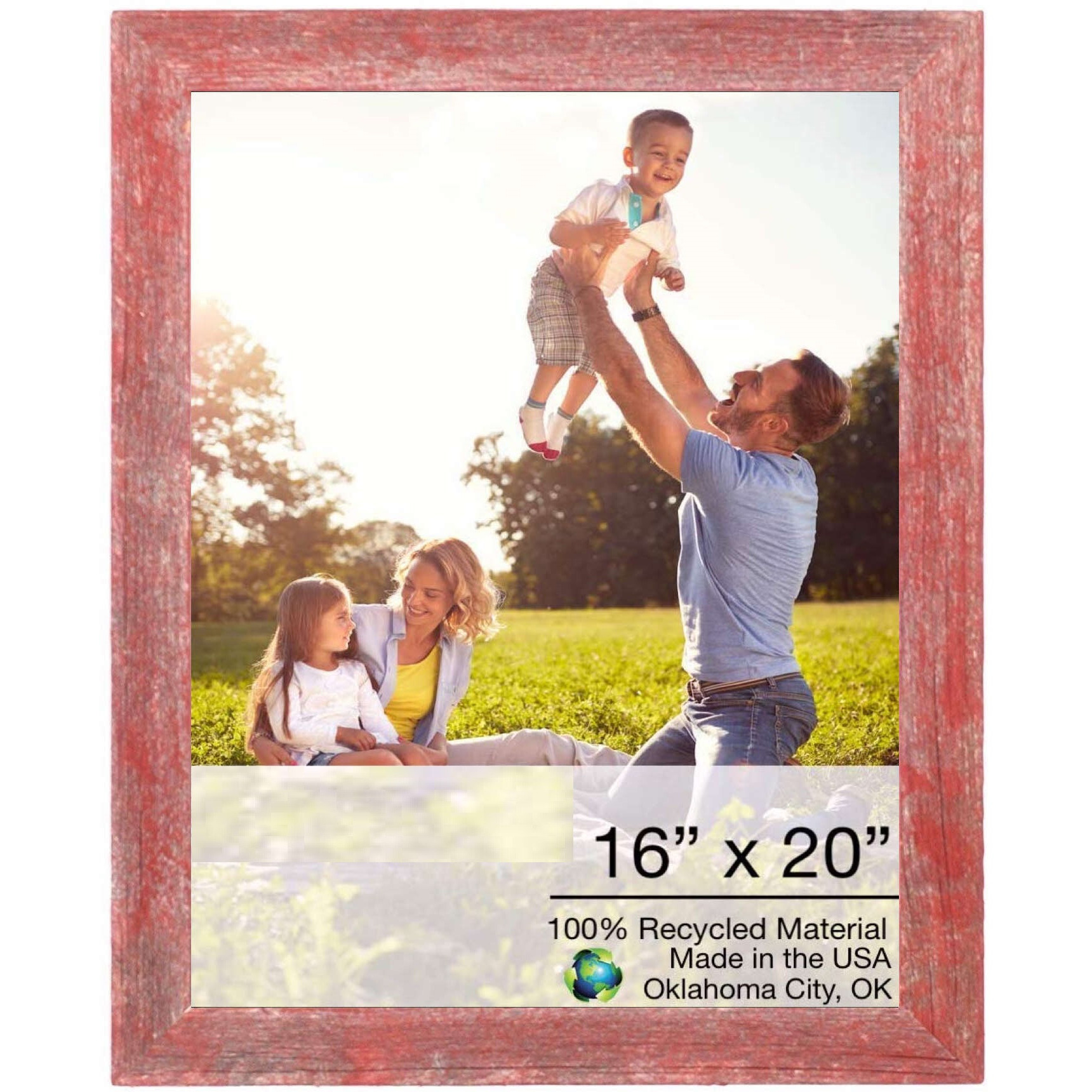 16X20 Rustic Red Picture Frame