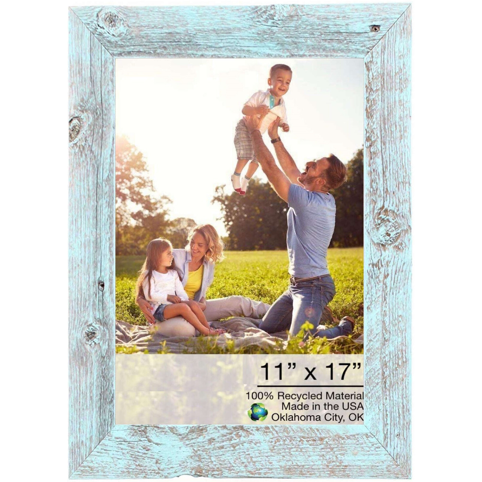 11X17 Rustic Blue Picture Frame