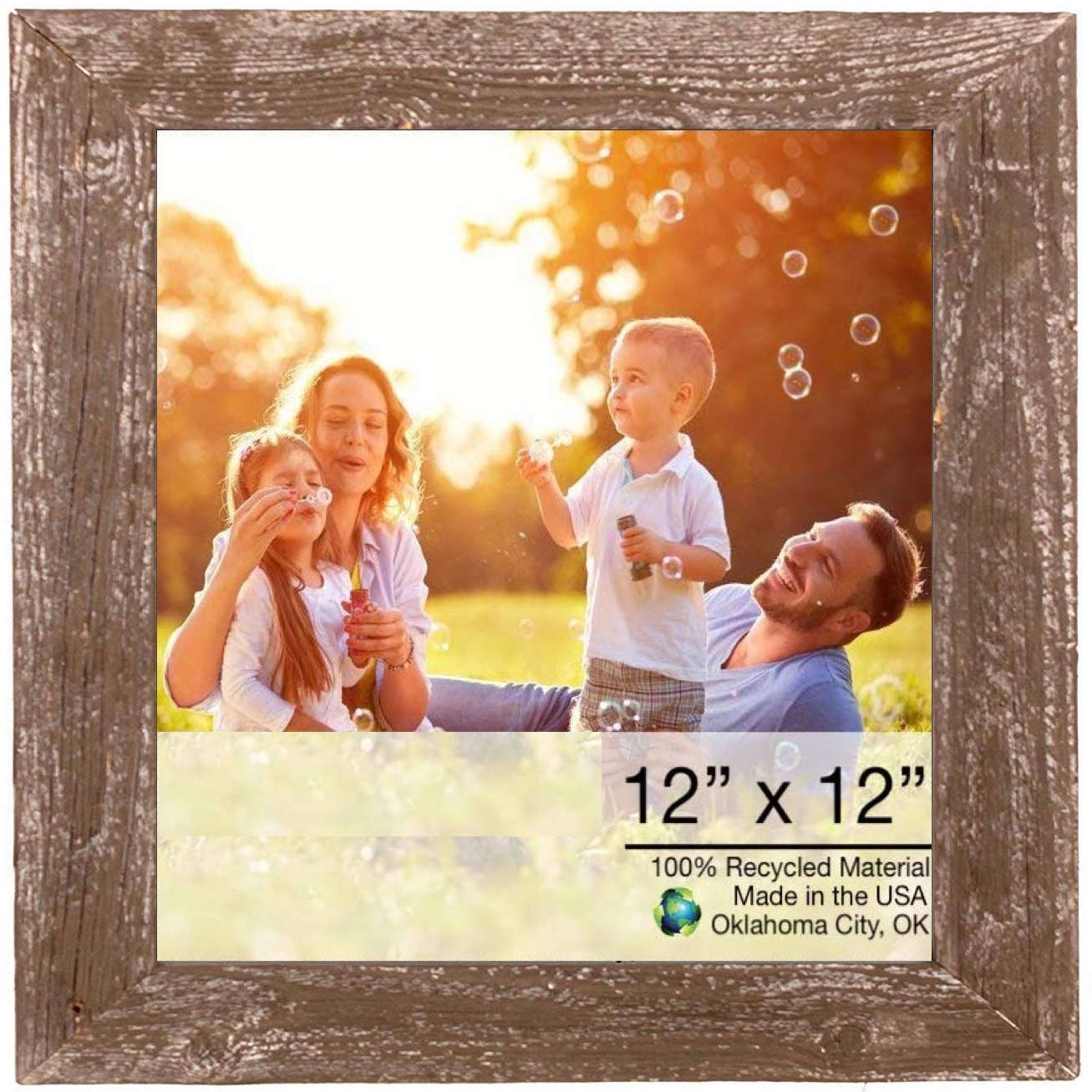 12X12 Rustic Espresso Picture Frame