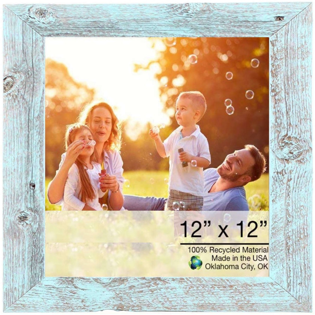 12 X 12 Rustic Blue Picture Frame