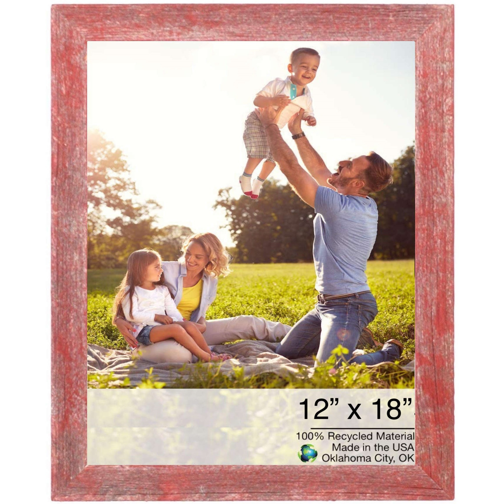12X18  Rustic Red Picture Frame