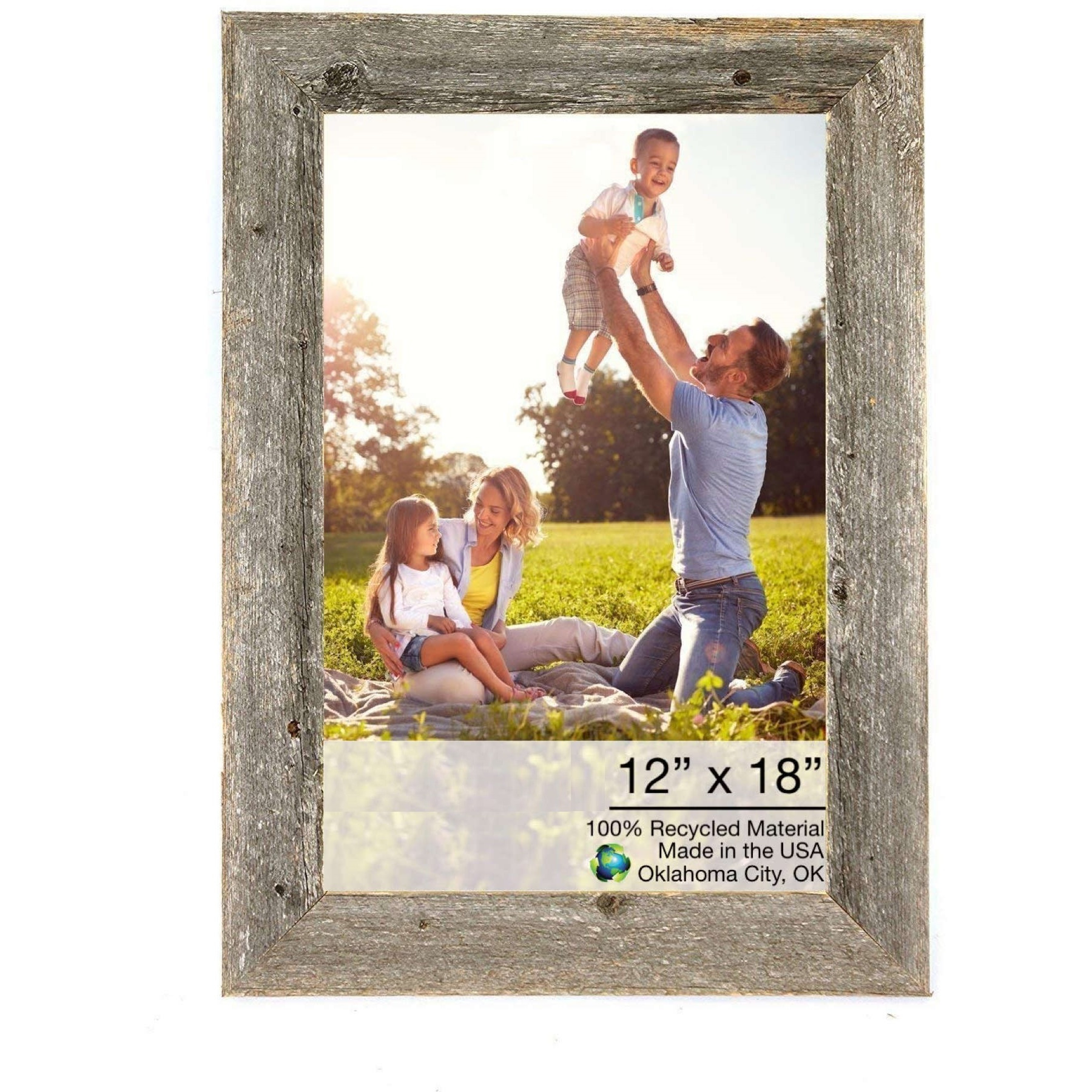 12X18 Natural Weathered Grey Picture Frame