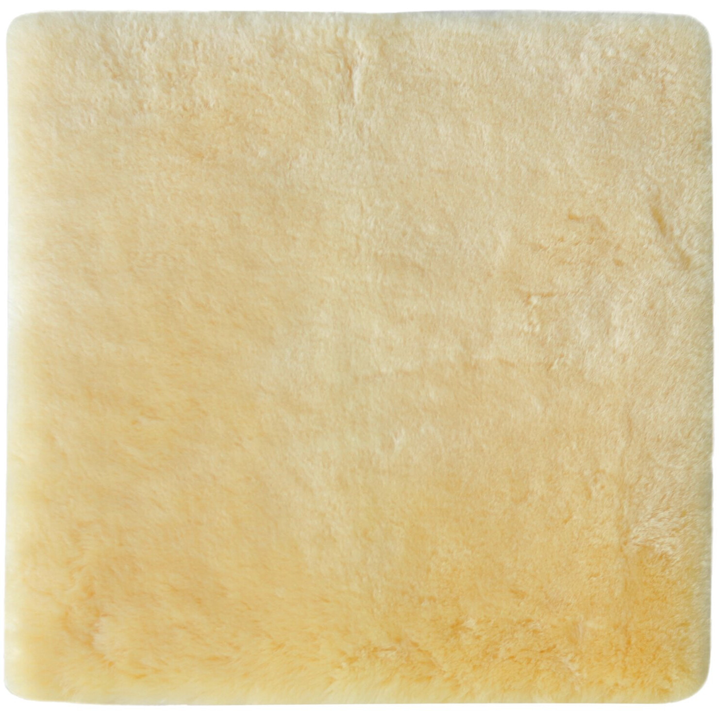 17" Square Natural Off White Medical Grade Sheepskin Chair Pad
