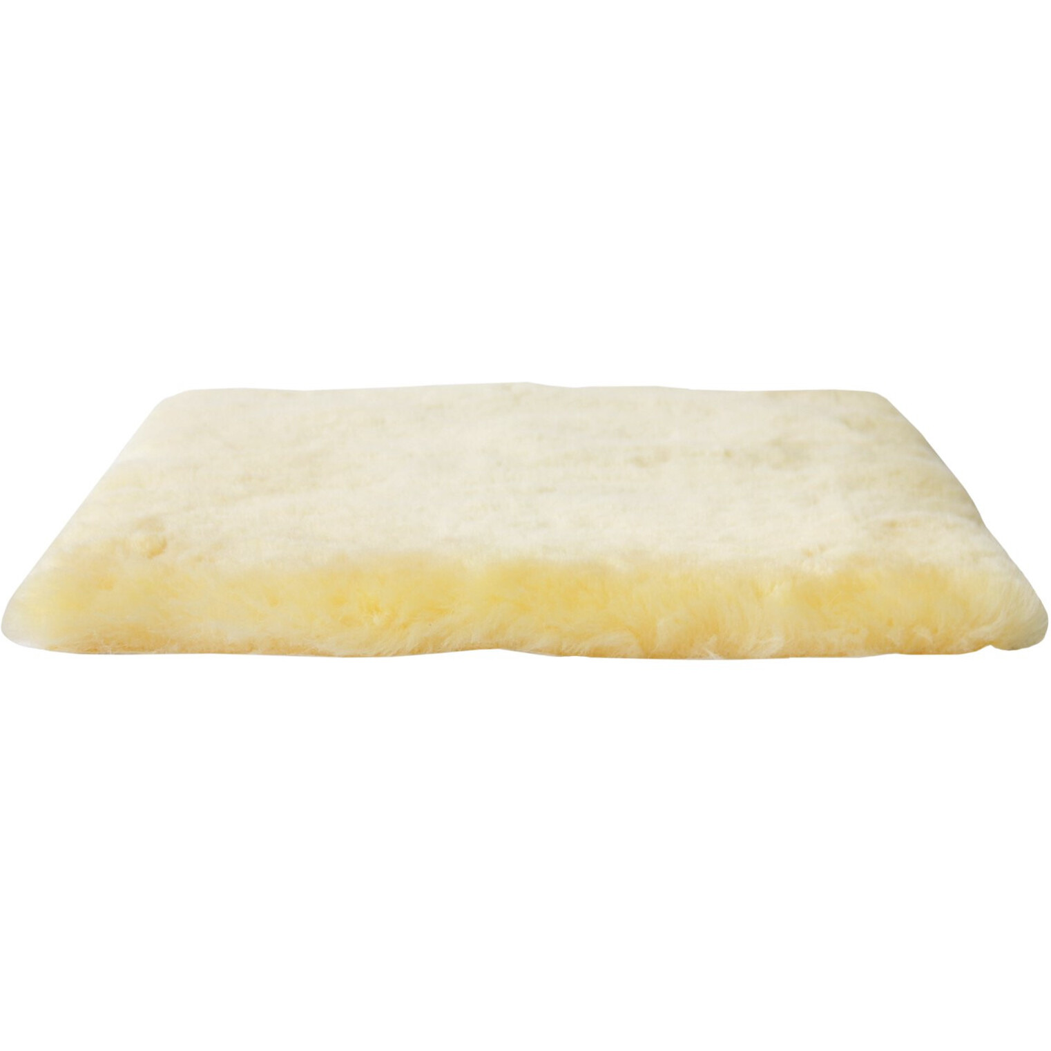 17" Square Natural Off White Medical Grade Sheepskin Chair Pad