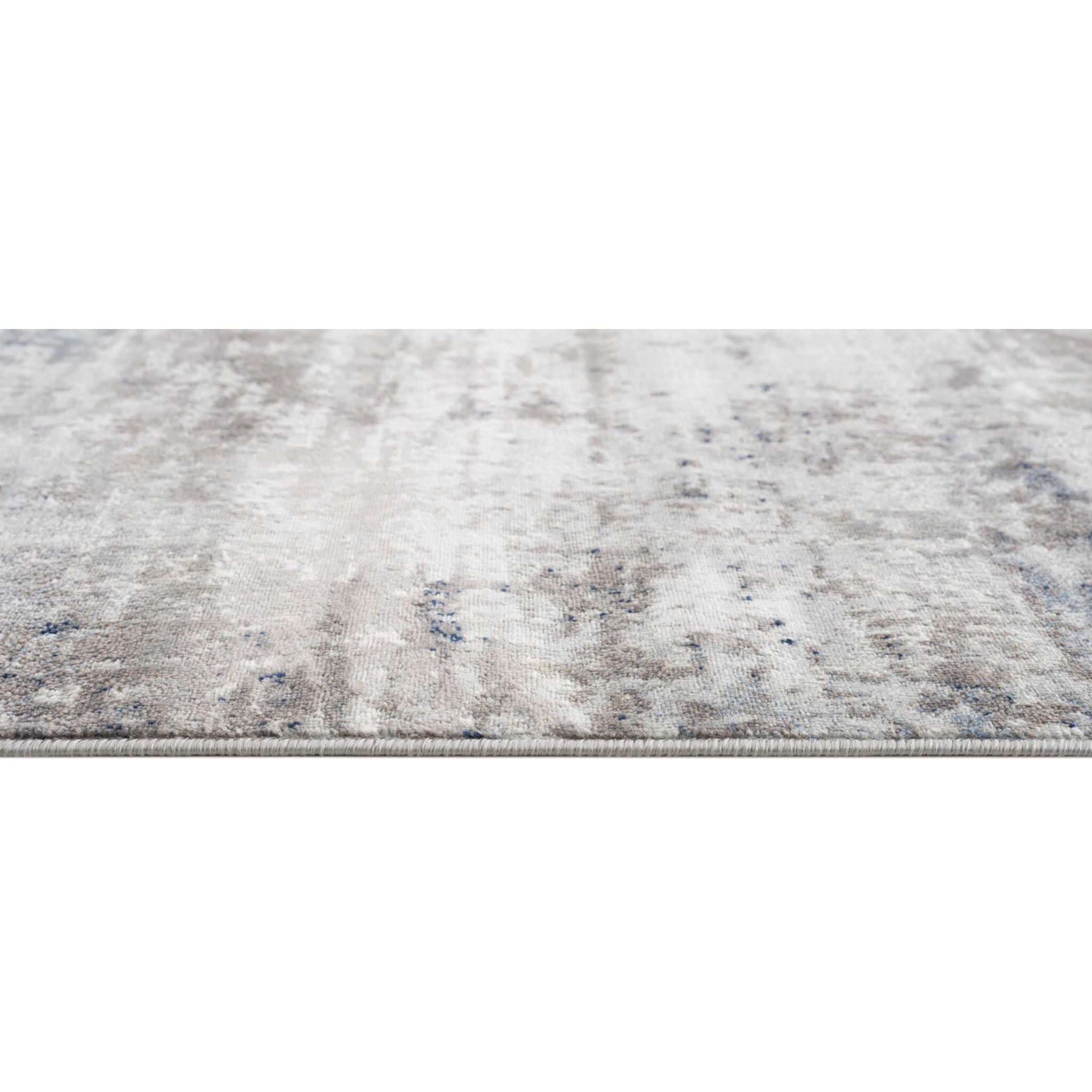 2 X 5 Navy Blue Distressed Striations Area Rug