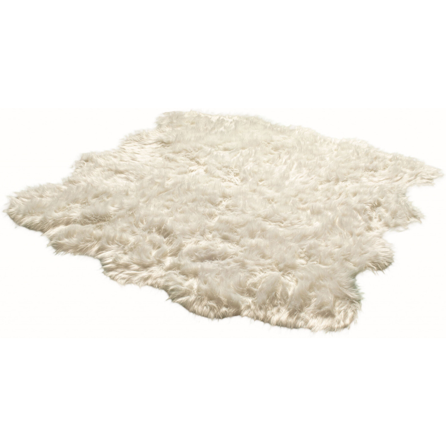 Off White Animal Print Area Rug