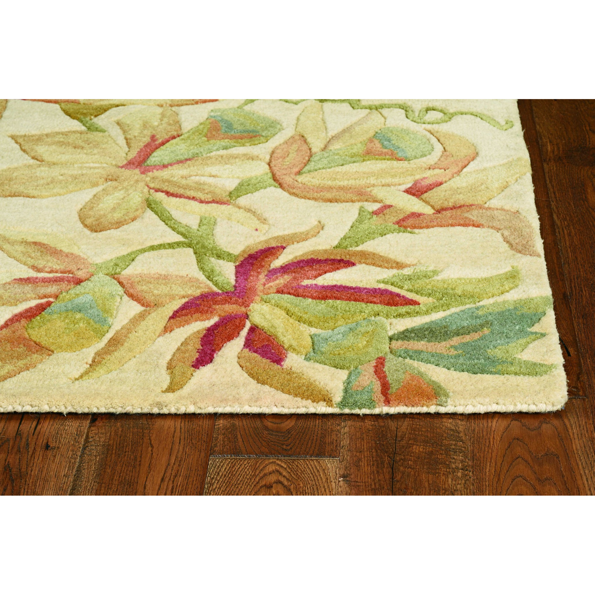 102 X 138 Ivory  Wool Rug