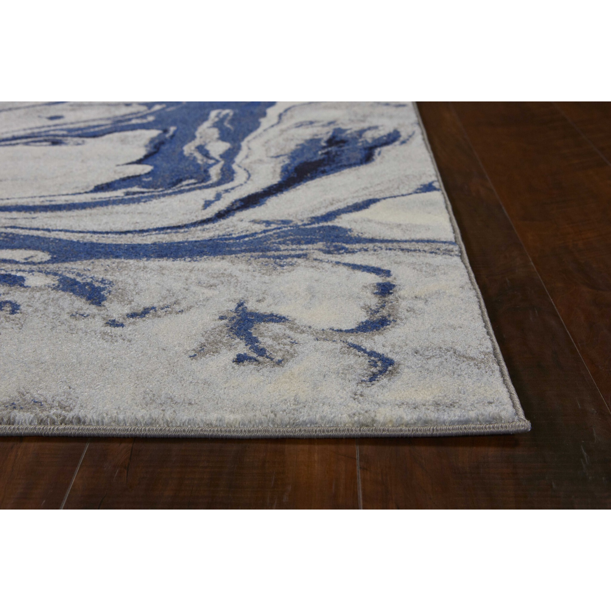 9' X 13'  Polypropylene Blue Area Rug