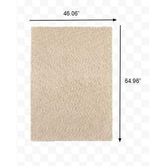 3 X 5 Modern Soft Tan Indoor Area Rug