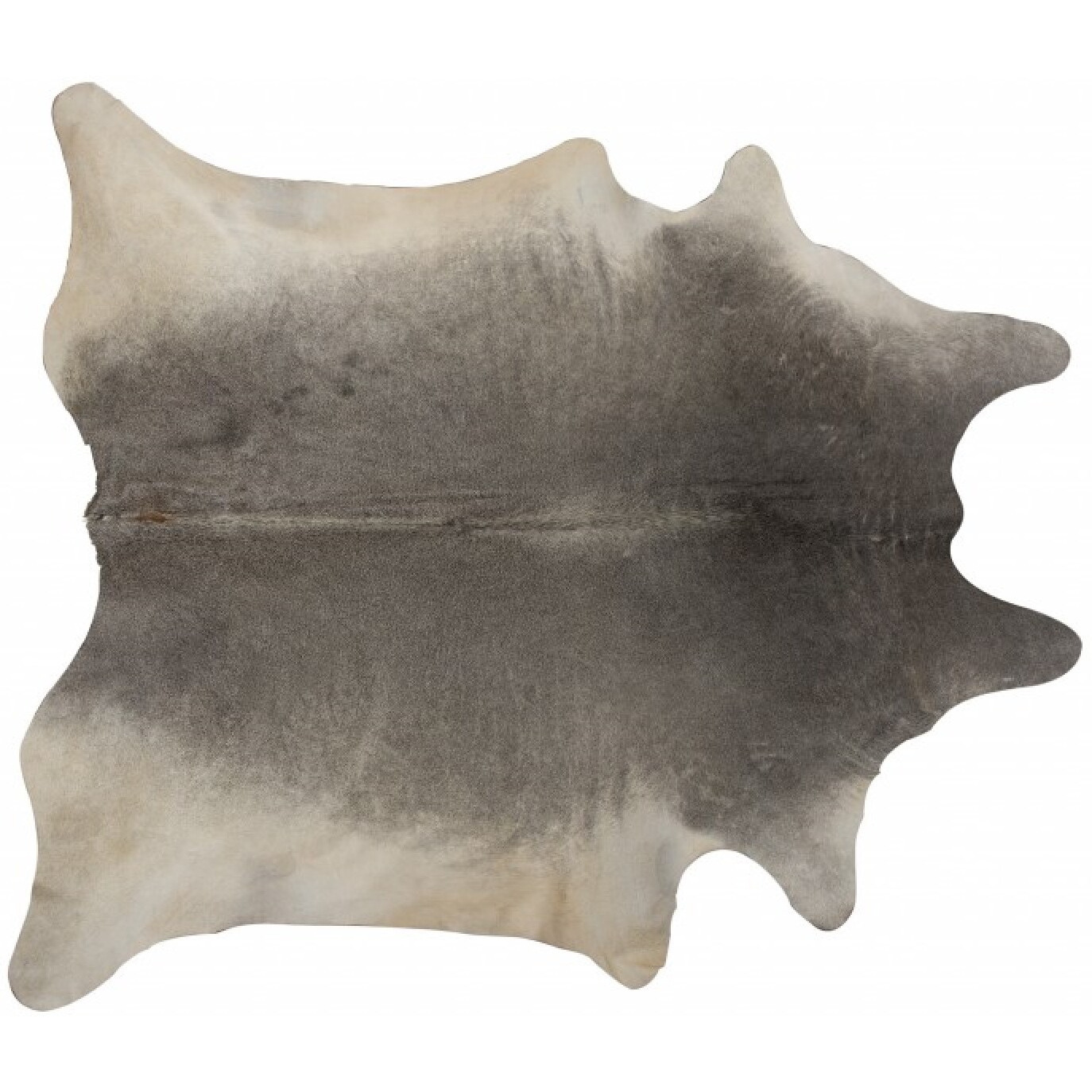 6' X 7' Gray Natural Cowhide Area Rug