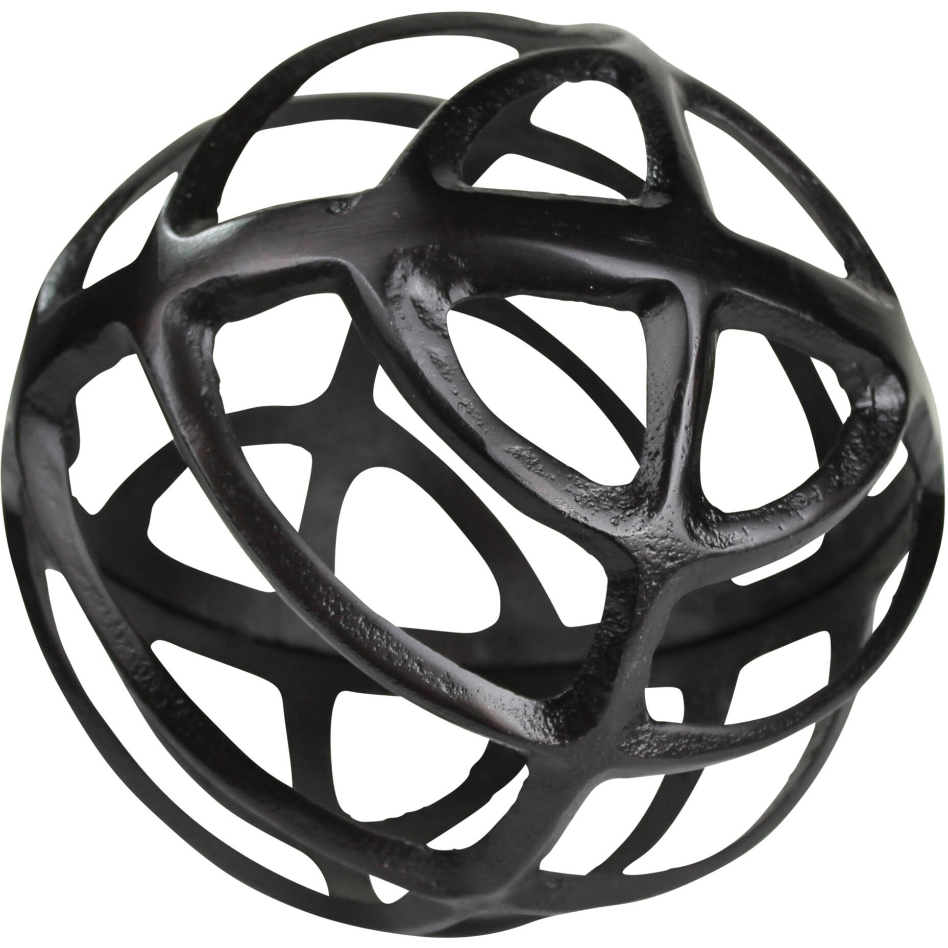 Black Metal Geometric Sphere