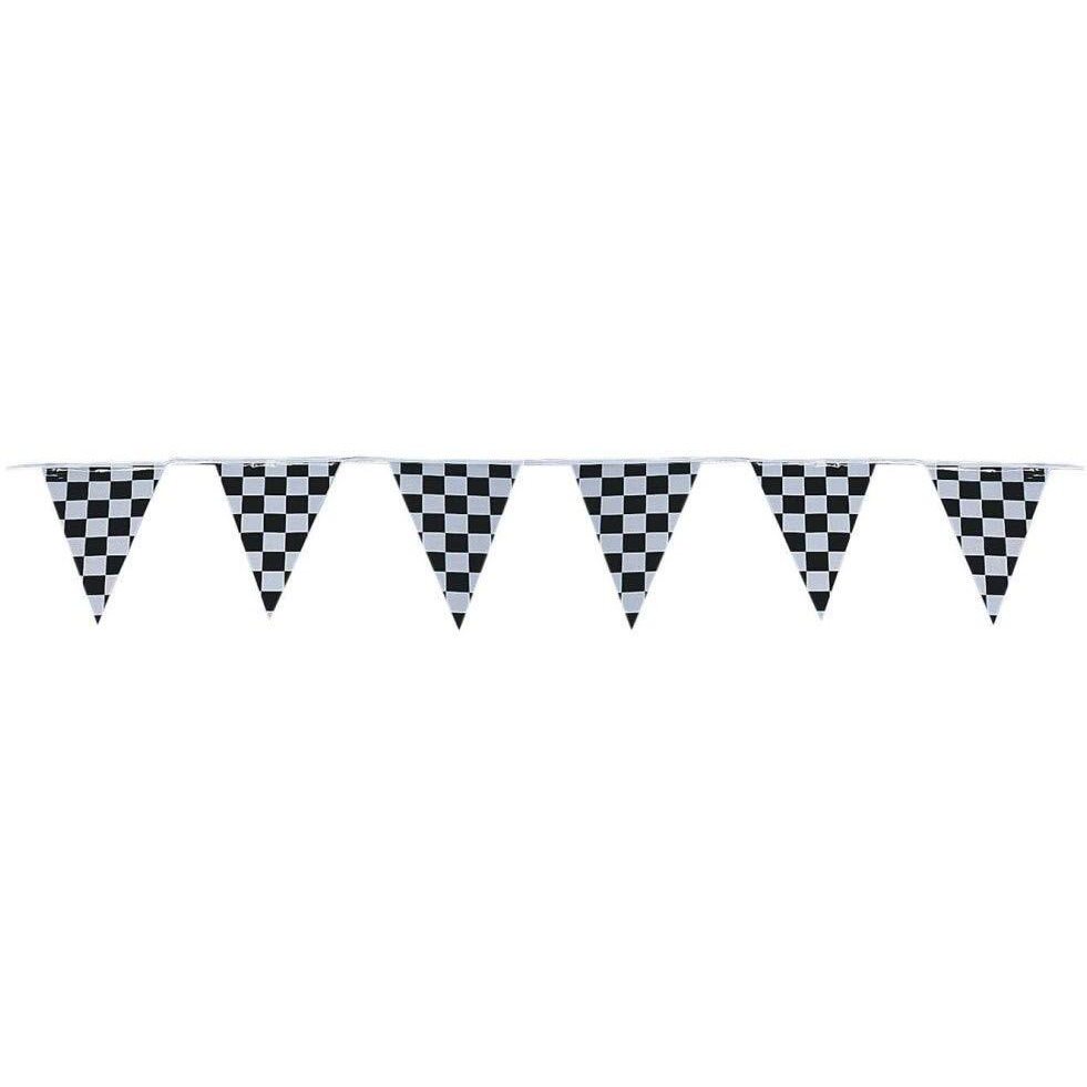Checkered Pennant Banner