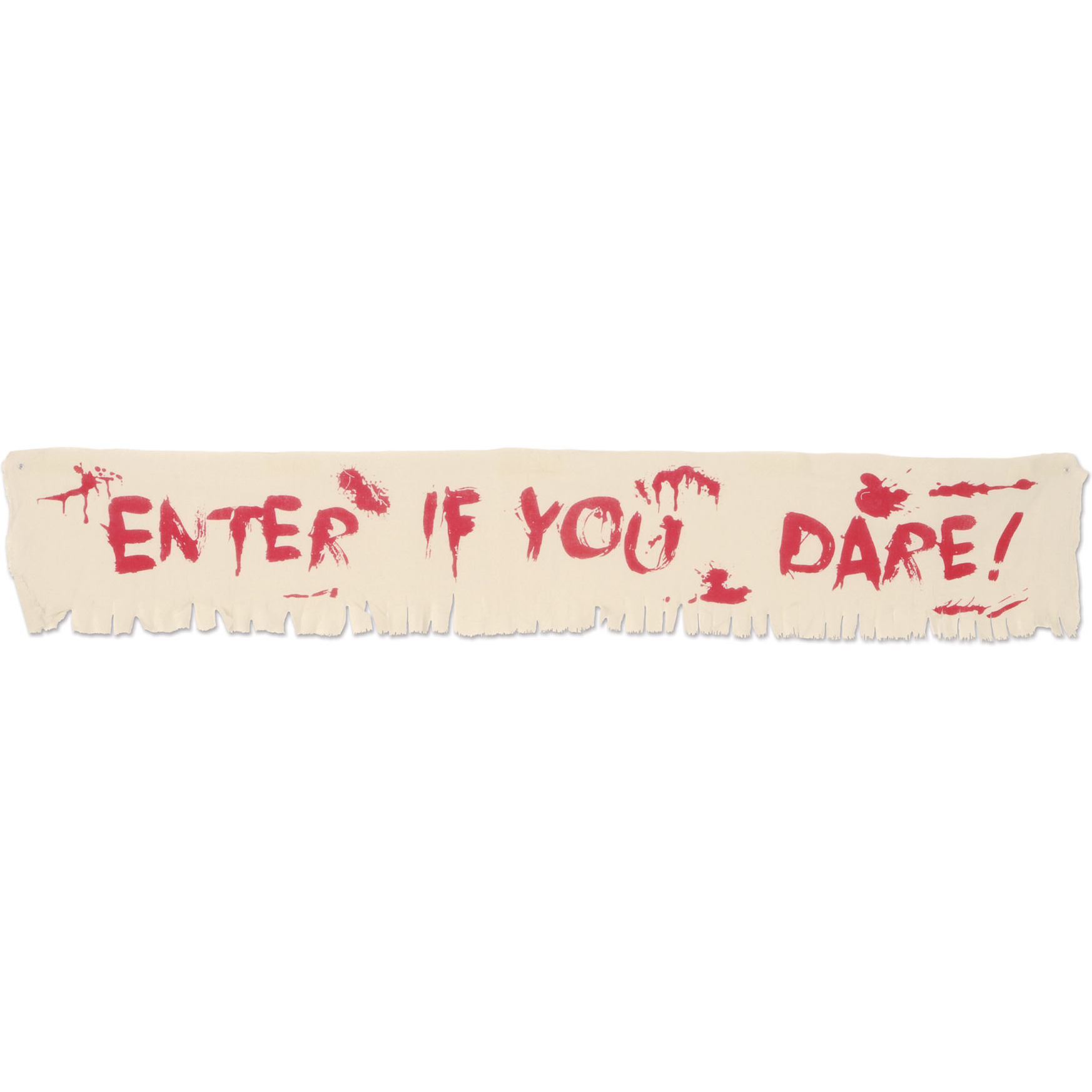 Enter If You Dare Fabric Banner
