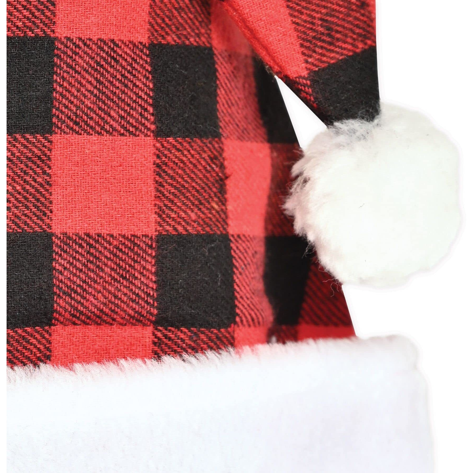 Plaid Santa Hat