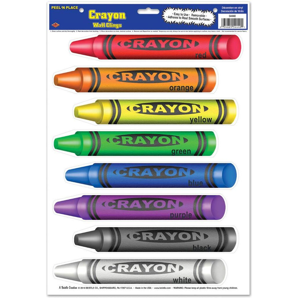Crayons Peel 'N Place