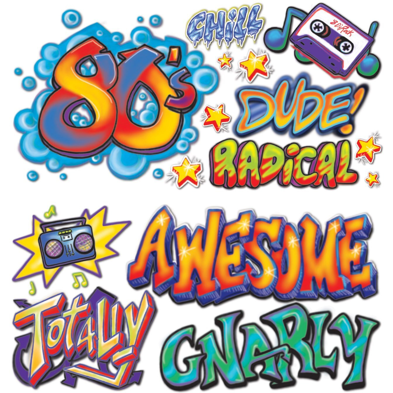 80's Graffiti Props