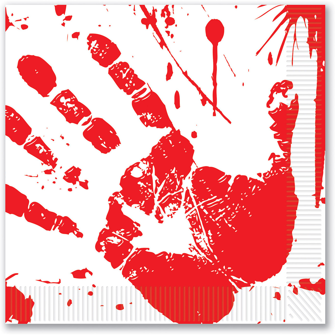 Bloody Handprints Luncheon Napkins