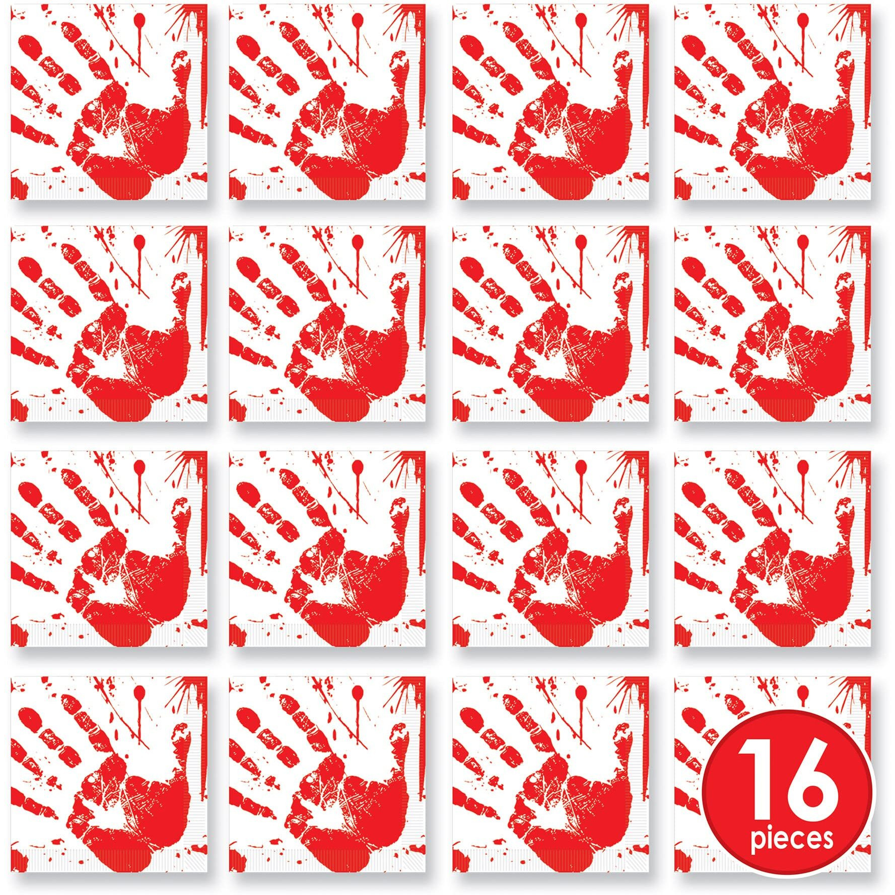 Bloody Handprints Luncheon Napkins