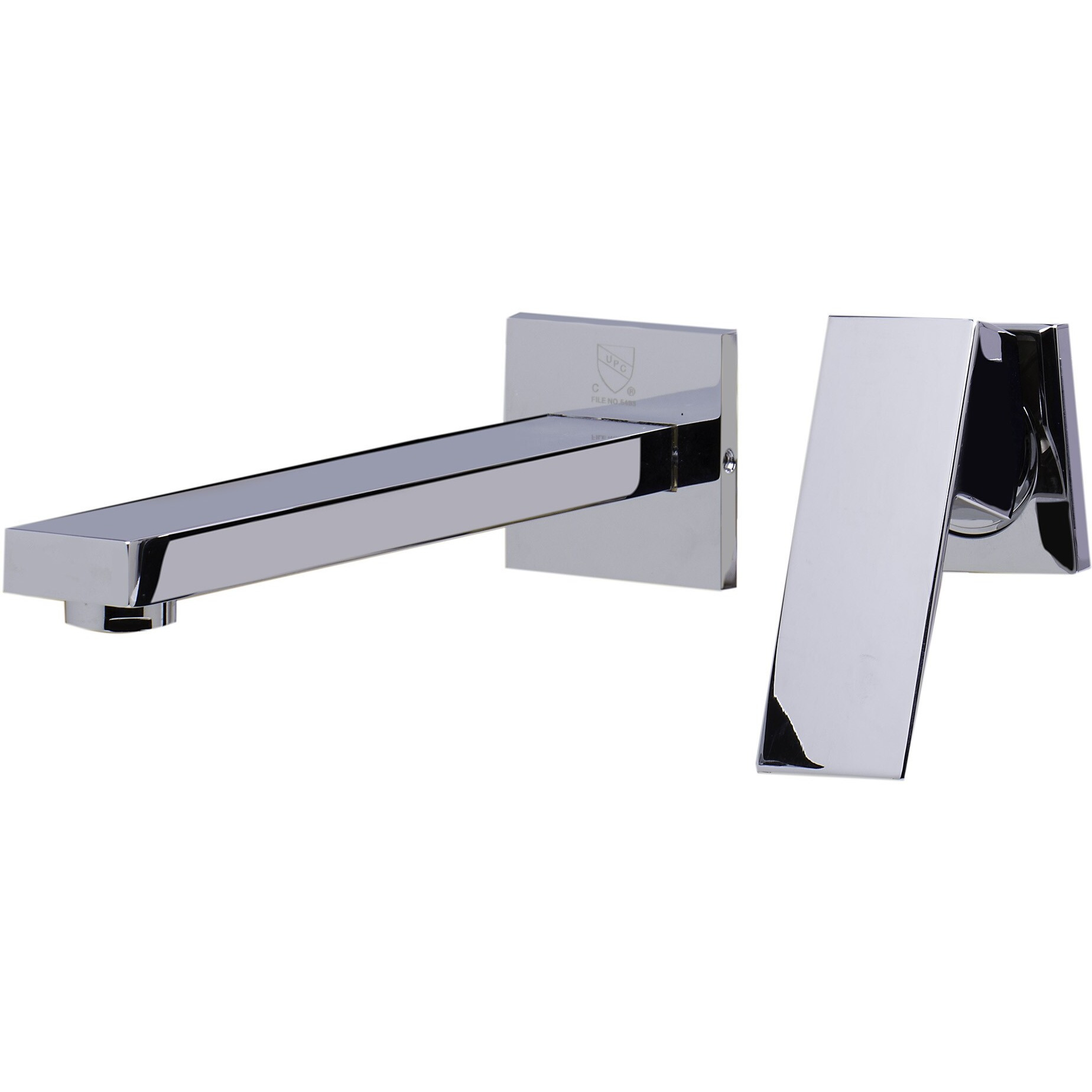 ALFI brand AB1468-PC Polished Chrome Single Lever Wallmount Bathroom Faucet