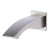 ALFI brand AB3301-BN Brushed Nickel Curved Wallmounted Tub Filler Bathroom Spout