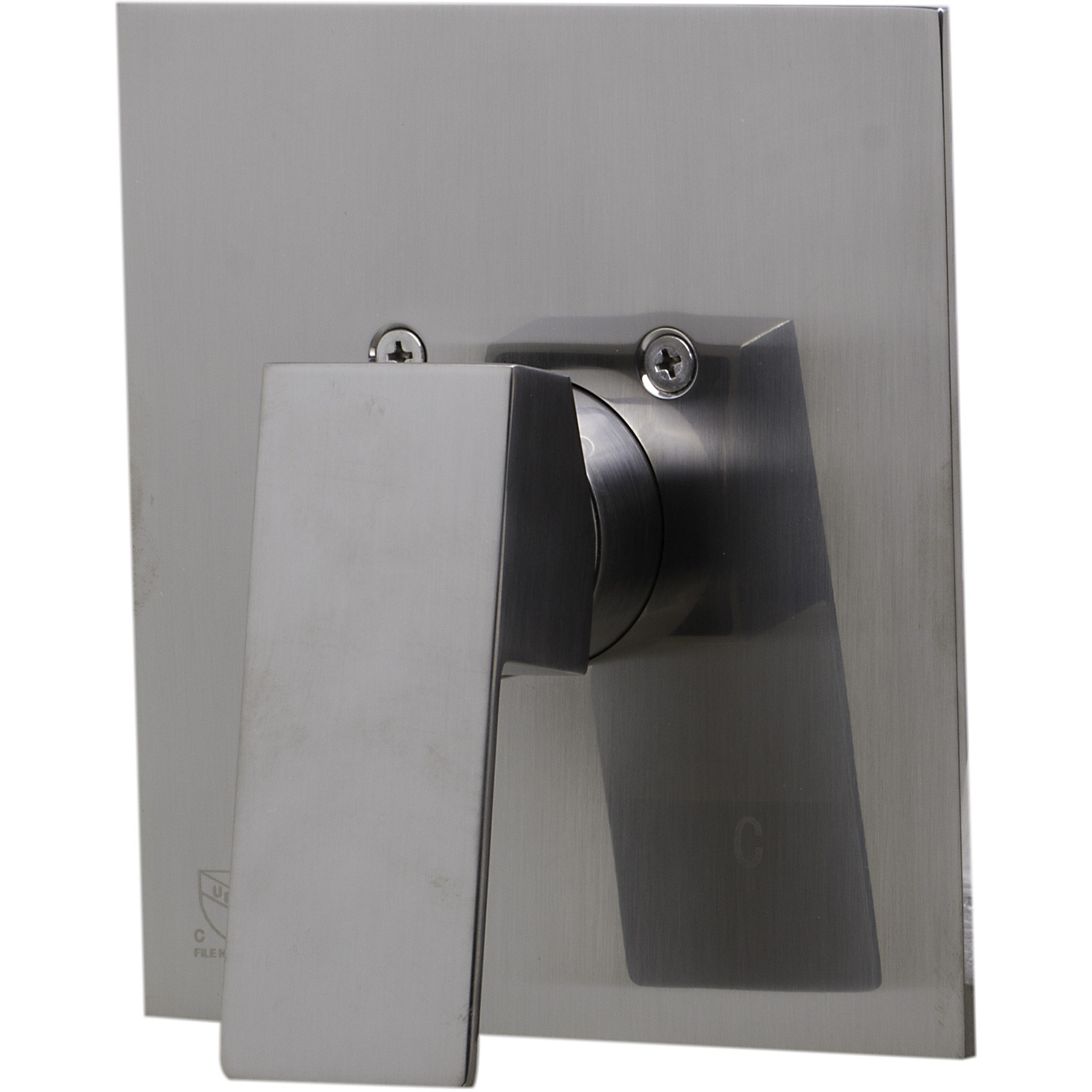 ALFI brand AB5501-BN Brushed Nickel Shower Valve Mixer with Square Lever Handle