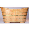 ALFI brand AB1105 63" Free Standing Cedar Wooden Bathtub