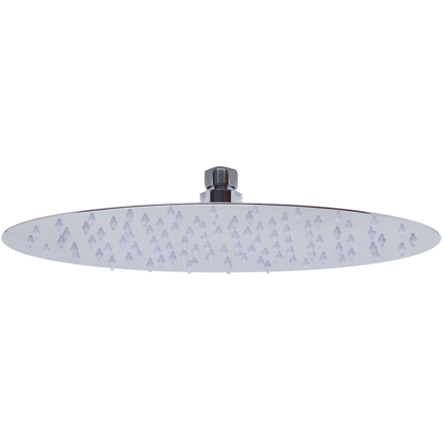 ALFI brand RAIN128-PSS 12" Oval Polished Solid Stainless Steel Ultra Thin Rain Shower Head