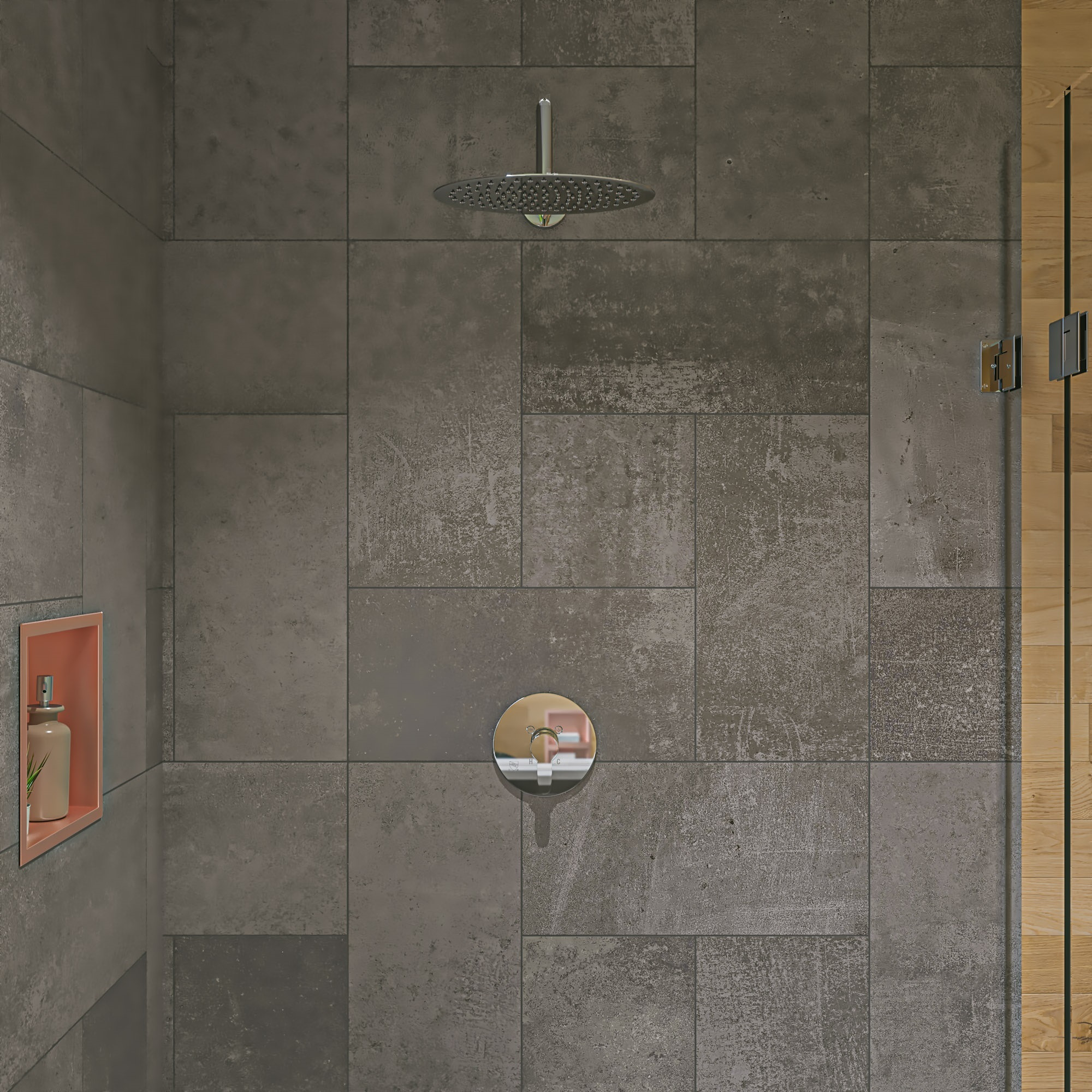 ALFI brand RAIN128-PSS 12" Oval Polished Solid Stainless Steel Ultra Thin Rain Shower Head