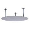 ALFI brand RAIN24R-BSS 24" Round Brushed Solid Stainless Steel Ultra Thin Rain Shower Head