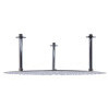 ALFI brand RAIN24R-BSS 24" Round Brushed Solid Stainless Steel Ultra Thin Rain Shower Head