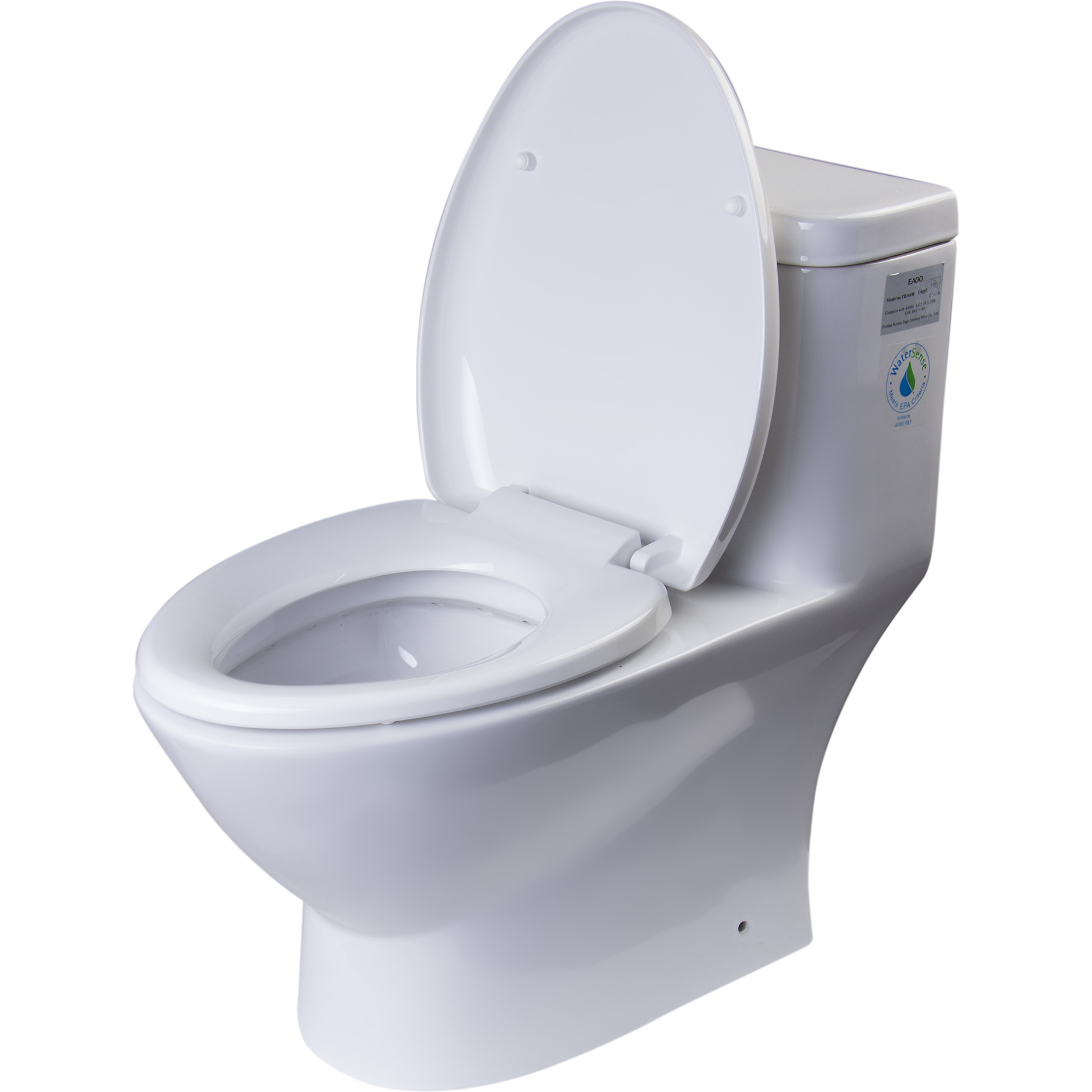 EAGO TB346 MODERN DUAL FLUSH ONE PIECE ECO-FRIENDLY HIGH EFFICIENCY LOW FLUSH CERAMIC TOILET